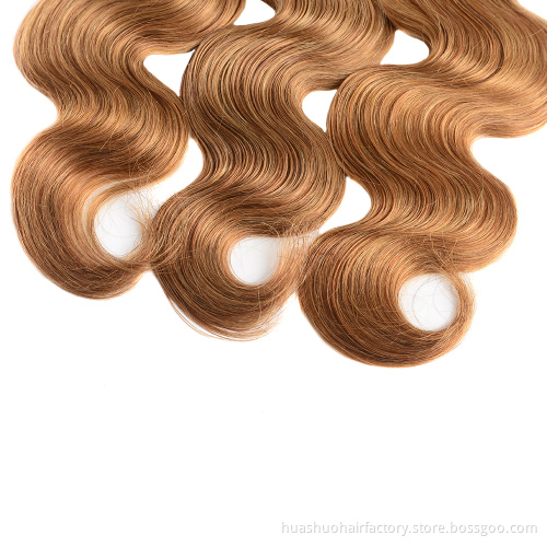 Single Donor Best Virgin Hair 1B 27 Two Tone Ombre Color Brazilian Body Wave Wavy Hair Extensions